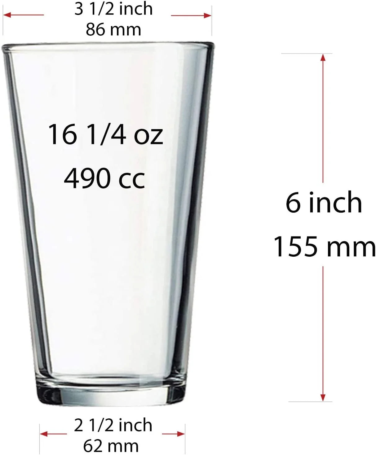 Factory Customized clear Soda-lime Glass Coffee glassware Glass Water Cup for Beer Juice Milk Iced Coffee and Wine