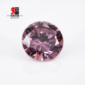 Baifu Rhodolite Cubic Zirconia Round Brilliant Cut 1.0-3.0mm 5A Loose Gemstone Wholesale