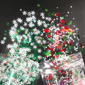 2024 New Snowflake Sequins Glitter Christmas DIY Glitter Colorful Mixed Snowflake for Crafts