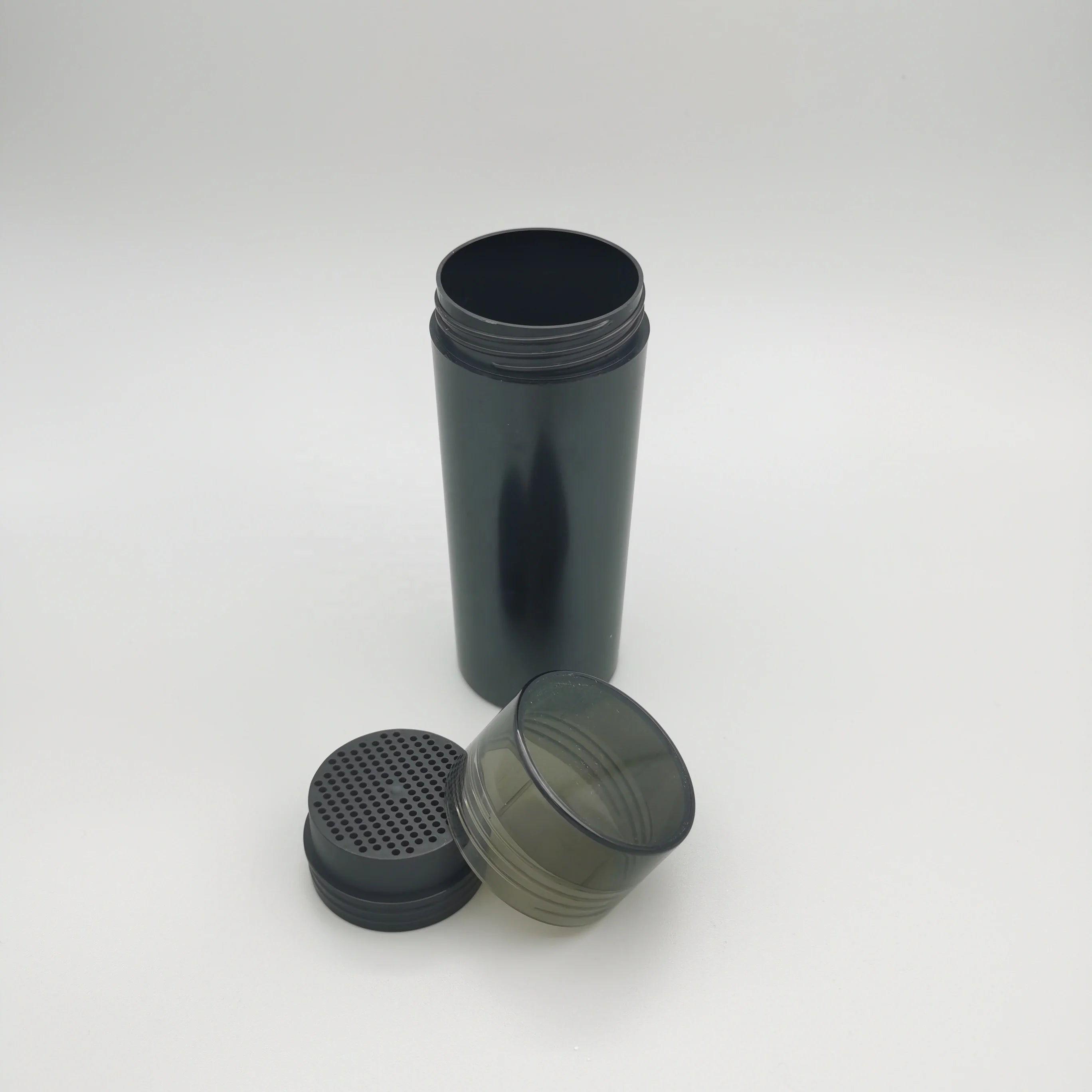 Powder Shaker Bottle Solid 25g Black Empty Hair Fiber Bottle for Men Thickening/Volumizing Ready Stock