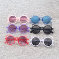 Summer Cartoon Cat Sunglasses for Girls and Boys Cute Outdoor Eyewear with Blue Red Pink Plastic Frames Vintage Kids Glasses