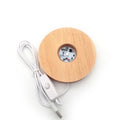 Wholesale 3D Night Light Base Display Stand Christmas Wood Lamp Base Holder for Gifts Manufacturing MegaBDM