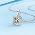 1ct 2ct Vvs Gra Certified Moissanite Necklace Woman Hip Pop Jewelry Custom Luxury Fine Jewelry 925 Sterling Silver Trending