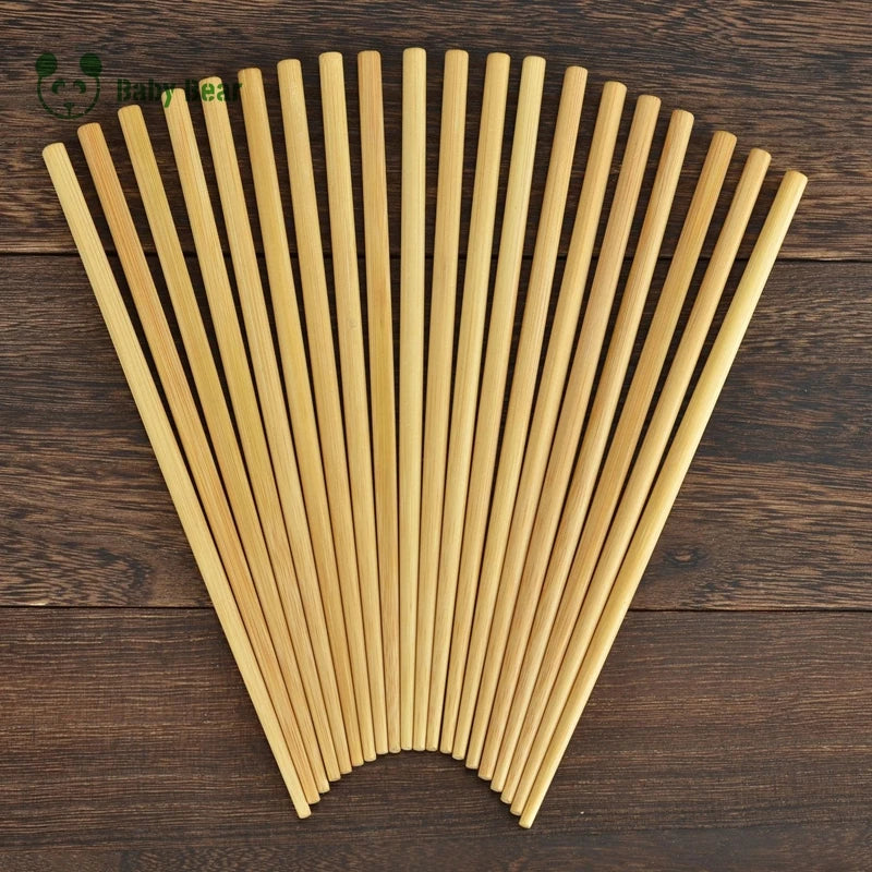 Eco-friendly Bamboo Chopsticks with Custom Logo Made by Baby Bear for Party Family Wedding or Restaurant Use
