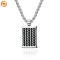 Hip Hop Mens Pendants Custom Twisted Wire Stainless Steel Pendant Men's Necklaces Jewelry