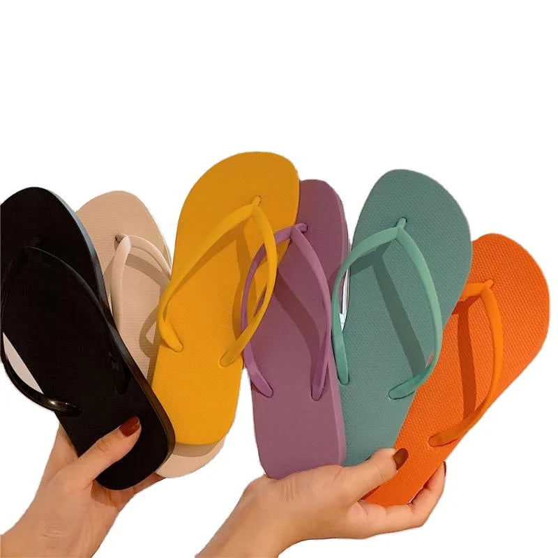 Women's No Logo Slider Pool Sandals Wholesale Non-Slip Flip Flops for Home Outdoor Beach Print Logo for Winter and Summer