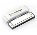 Professional 10-Hole Kids Harmonica Silver Musical Toy ABS Comb Resin Metal Body Diatonic Kongsheng 3+ Years Souvenirs