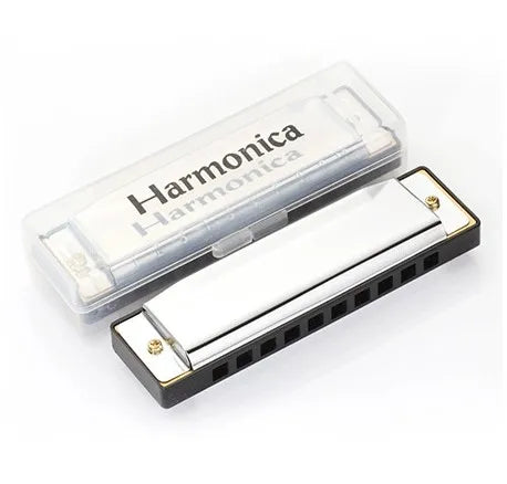 Professional 10-Hole Kids Harmonica Silver Musical Toy ABS Comb Resin Metal Body Diatonic Kongsheng 3+ Years Souvenirs