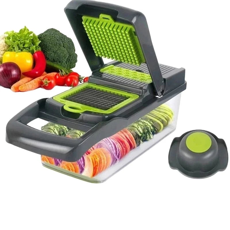 Multifunctional Vegetable Cutter Shredders Slicer With Basket Fruit Potato Chopper Carrot Grater Slicer Mandoline for Kitchen