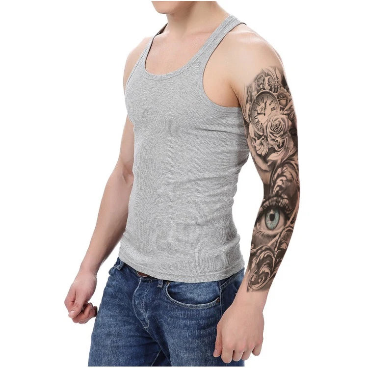 Custom Buy Stock Runzio Brand CE Certified OEM/ODM Temporary Tattoo for Men Water Transfer Full Sleeves Manufacturer