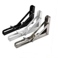 Adjustable Modern Stainless Steel Furniture Bracket 6-24 Inches Metal Shelf Bracket Worktable Folding Shelf Brackets Stamped