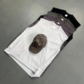 Wholesale 245GSM Quick Dry Cotton Men's Tank Tops Breathable Knitted Sleeveless T-Shirts Splicing Plain Dyed Streetwear Design