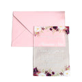 China Factory Transparent Acrylic Wedding Invitation Cards Thank You Cards With Blank Envelopes