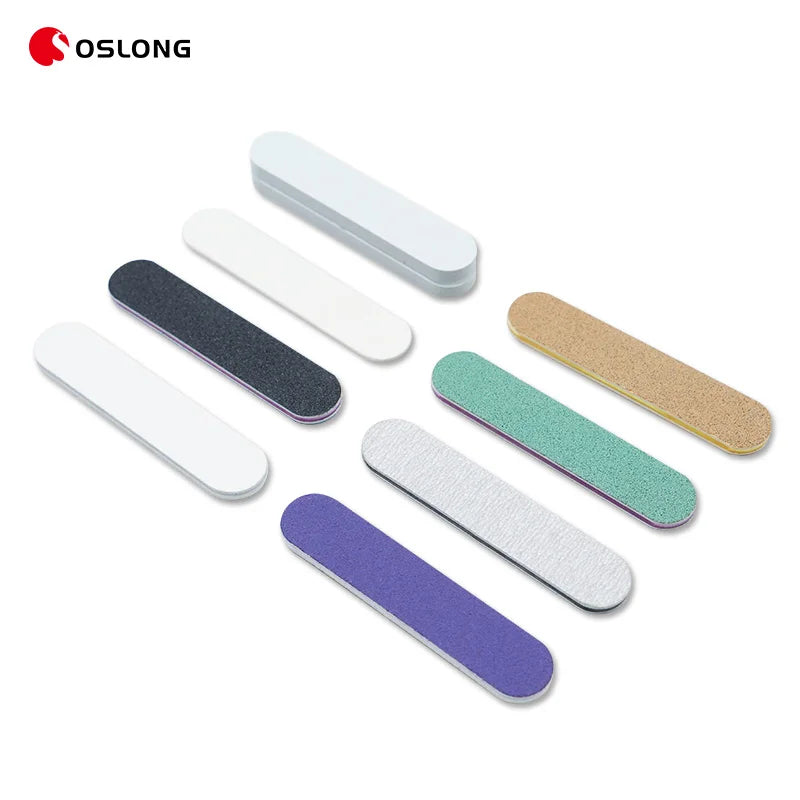 Customize 80/100 Manicure Disposable Double Sided Nail File Emery Boards Washable 100/180 Mini Nail Files