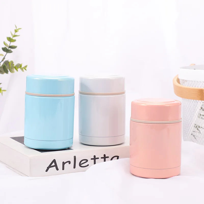 Minimalist Storage Thermal Container for Travel Meals and on the Go Office Mini Heat Kid Food Jar Stainless Steel Lunch Box