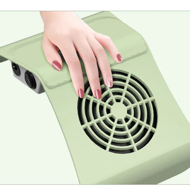New Design Nail Dust Collector Dust Cleaning 3 Colors Low Noise Hand Pillow 40w Power Strong Suction Force Wholesale Custom LOGO