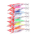 Octopus Japanese Squid Jig Luminous Wooden Shrimp Squid Hook Fishing Lure