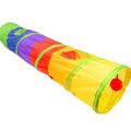 New Colorful Foldable 190T Polyester Cat Tunnel Bed-Interactive Toy with Simple Design D25X120cm All Seasons