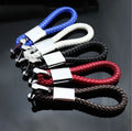 Retail Leather Rope Car Logo Keychain in Stock Advertising Waist Promotional Hanging Key Holder Ring Pendant
