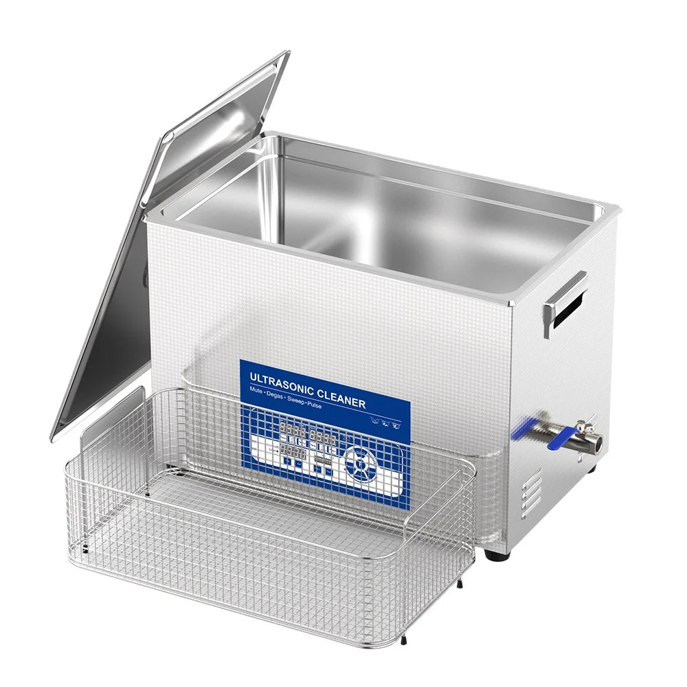 Laboratory Ultrasonic Cleaner High Frequency 120KHz 80KHz Ultrasound Cleaning Machine 30L Professional Chemical Reaction Bath