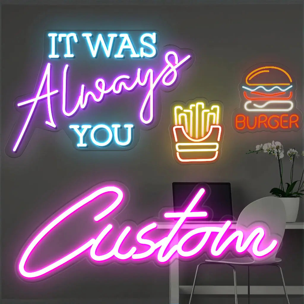 Free Design Fast Delivery Custom Led Light Neon Sign NO MOQ Dropshipping for Bedroom Birthday Party Home Wedding Decor