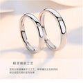 S925 Sterling Silver Couple Ring Personalized Net Red Index Finger Women's Opening Men's Ring Pair Direct Factory Supply