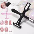 Newest 5 in 1 Multi-functional Strong Magnetic Pink Cross Nail Magnet for Nail Art Tool Double Head Cat Eye Polish Nail Magnet