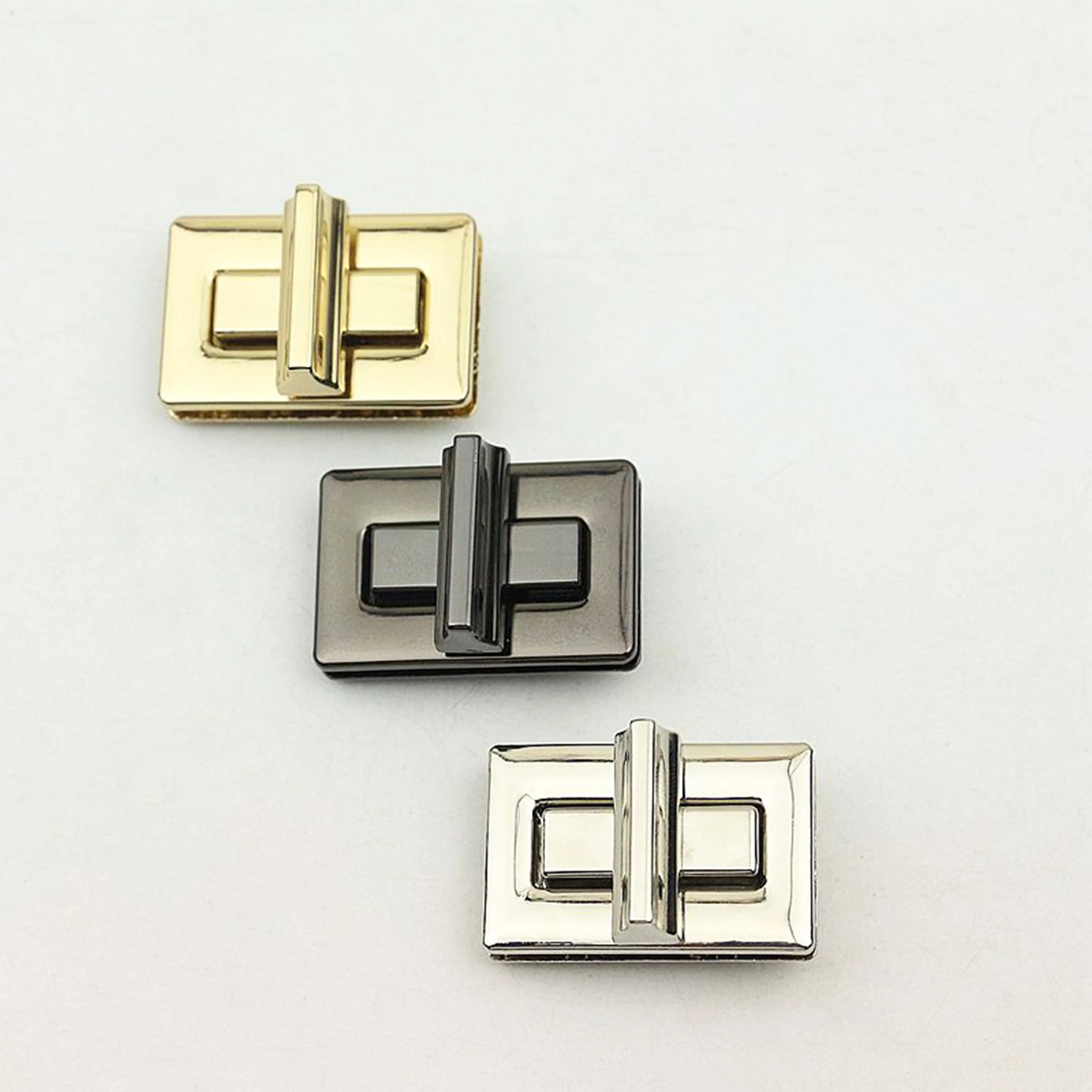 Deepeel BY014 DIY Bag Parts Hardware Decorative Accessories Square Padlock Swivel Lock Closure Twist Turn Locks