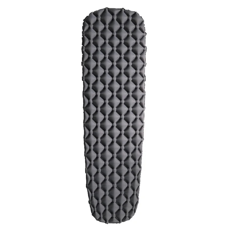 Factory Stock Single Inflatable Mattress for Camping PVC Moisture-Proof Mummy Sleeping Mat