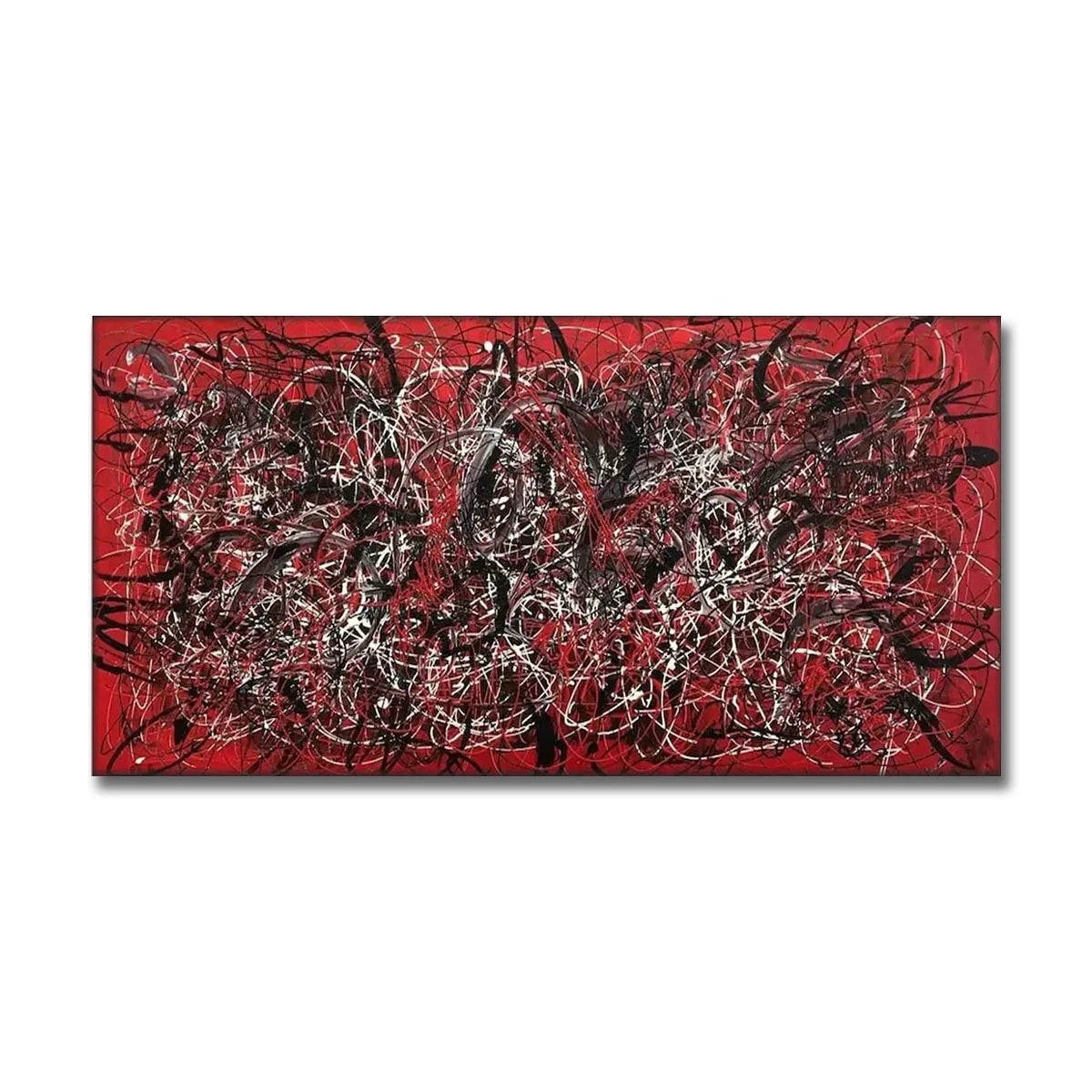 Jackson Pollock Style Oil Paintings Art on Canvas Colorful Fine Art Blossoming Dreams Modern Decor Handmade Wall Art Decor