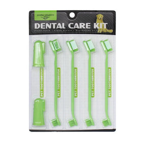 Factory Wholesale 6 in 1 Pet Dental Care Cat Dog Toothbrush Set