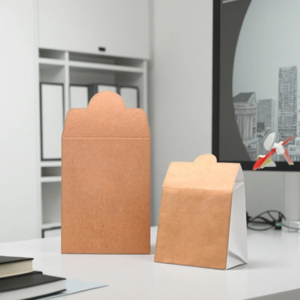 Customized Classic Offset Printing Coin Envelopes Brown Kraft Paper Recyclable Business Use Cardboard Envelopes