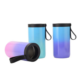 Custom Personalised 12Oz Slim Double Walled Insulated Skinny Vacuum Stainless Steel Beer Drink Blank Can Cooler