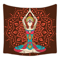 Psychedelic Budhha Tapestry Trippy Mushroom Hand Background Cloth Mandala Pattern Carpet