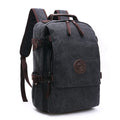 Unisex Exquisite Canvas Laptop Backpack Vintage Style School Bags Set Zipper Closure Waterproof Anti-Theft Guys Girls Travel