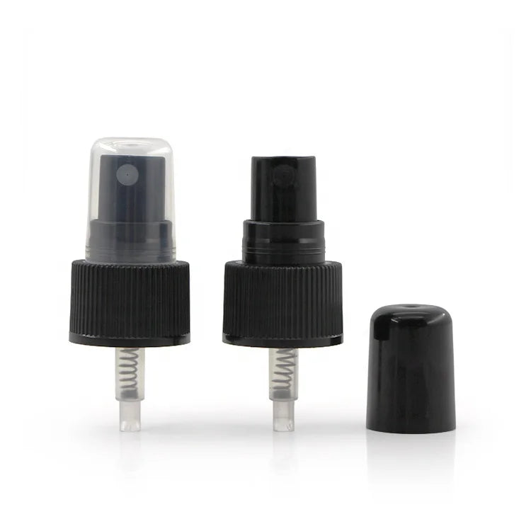 28/410 Black Plastic Body Spray Head Pump Essential Oil Bottle Sprayer With Screw Cap