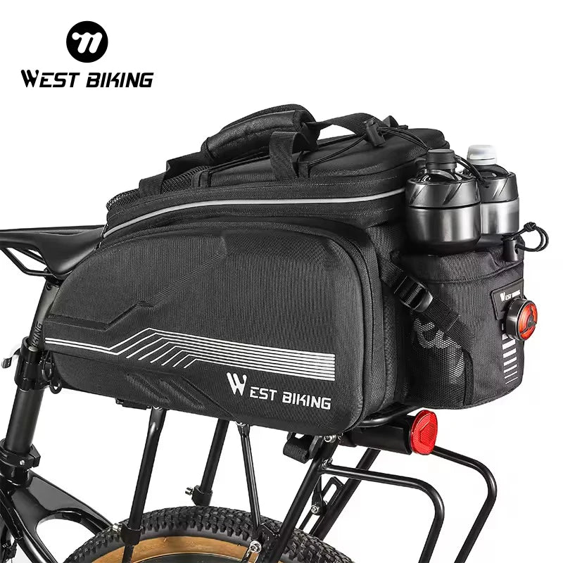 WEST BIKING 35L Large Capacity Multi-functional Cycling Motorcycle Bicycle Pannier Bike Waterproof Bicycle Saddle Bag