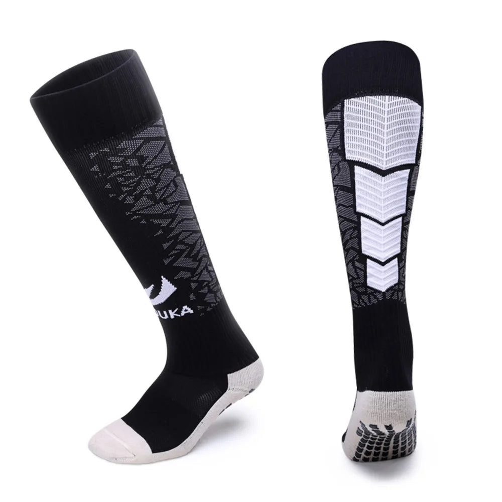 Custom Printed Football Long Socks for Spring Season Grip Socks for Enhanced Football Performance