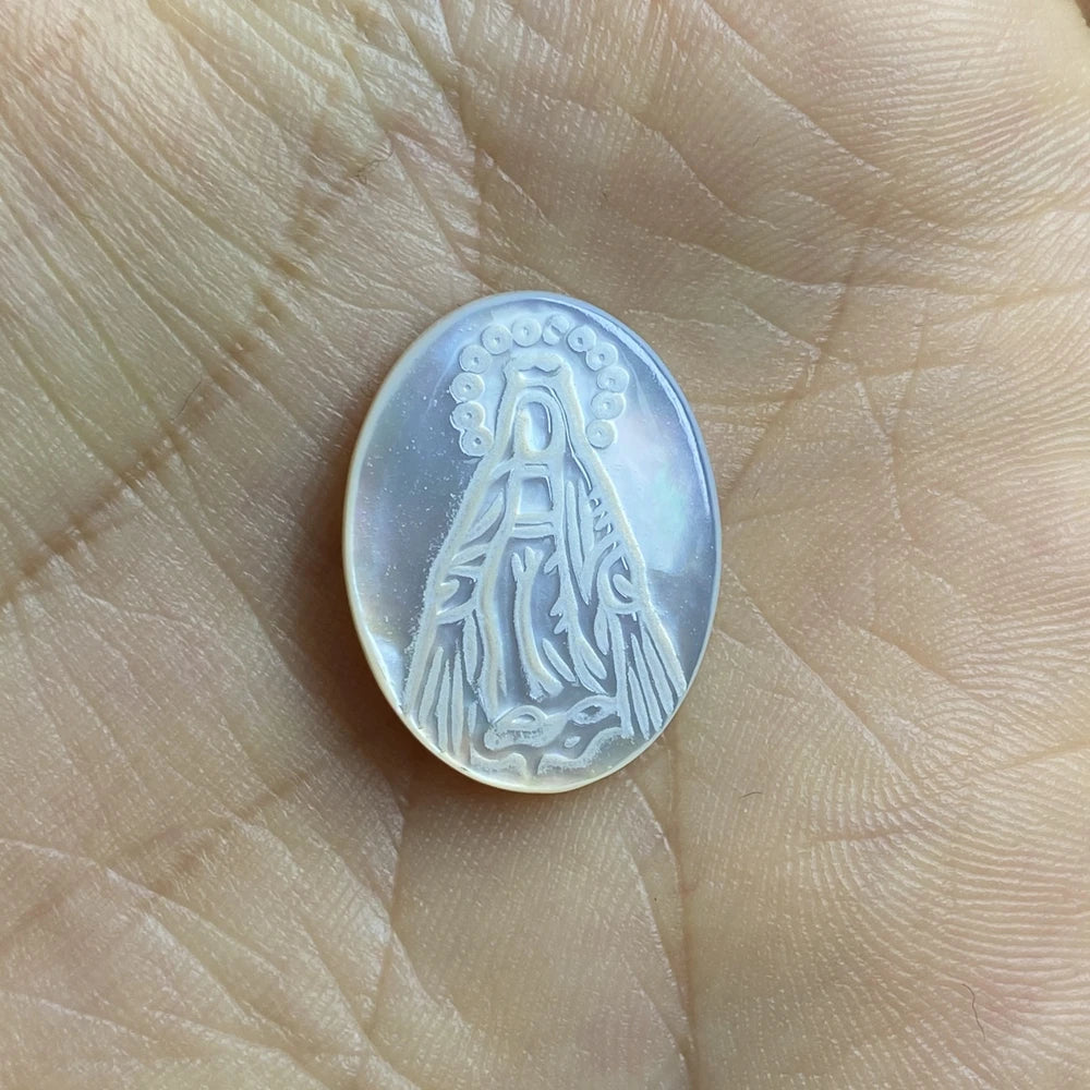 Hot Sell Mexico Brazil Virgin MOP Mother of Pearl Oval 10*14mm Shape Seashell Virgin Gemstone