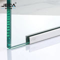 Foshan Supplier JECA Glass Railing Profile Glass Clamp Railing for Decoration 304/316 Stainless Steel Tile Trim