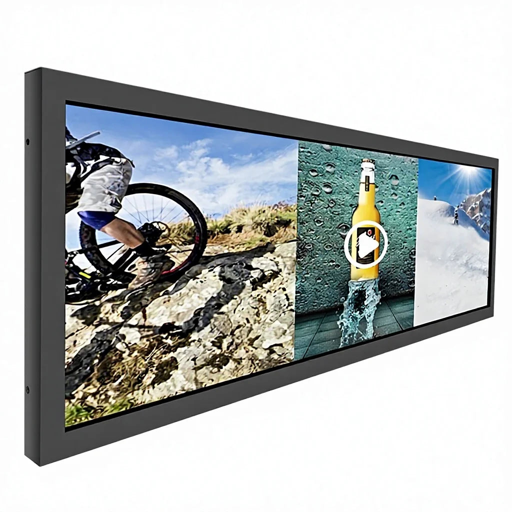 Commercial Display Screen Ultra Wide Touch Screen Monitor for Supermarket Retail Shop Shelf Edge Screen Ultra Wide Shelf Edge