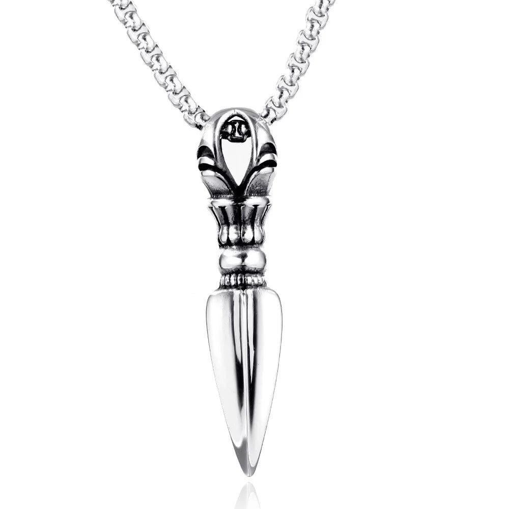 Unique Design Geometric Men Anchor Pendants Stainless Steel Trendy Wedding Party Necklace Jewelry