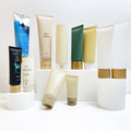 Large Natural Bamboo Wheat Straw Soft Tube for Cosmetic Packaging for Sunscreen BB Cream Jar Cleanser Soft Tube With Bamboo Lid
