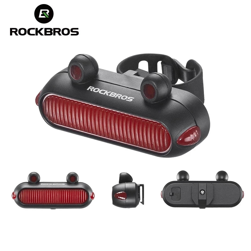 ROCKBROS New Design IPX6 Waterproof Bicycle Cute Fog Taillight LED Charging Model Bicycle Light