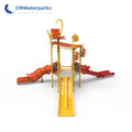 Commercial Water Park Equipment Fiberglass Water Slides Water House for Outdoor