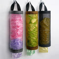 Wall Mount Grocery Bag Holder Household Plastic Mesh Dispenser Useful Garbage Bag Organizer
