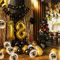 40-Inch 18th Birthday Modern Latex Balloon Gold Sequin Black Rain Curtain Party Decoration China No Printing