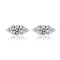 Simple Studs Round Cut Non Allergic Jewellery Devil Eye Earring Studs 925 Sterling Silver