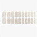 All Silver Pattern 20 Strips Nail Stickers Nail Wraps
