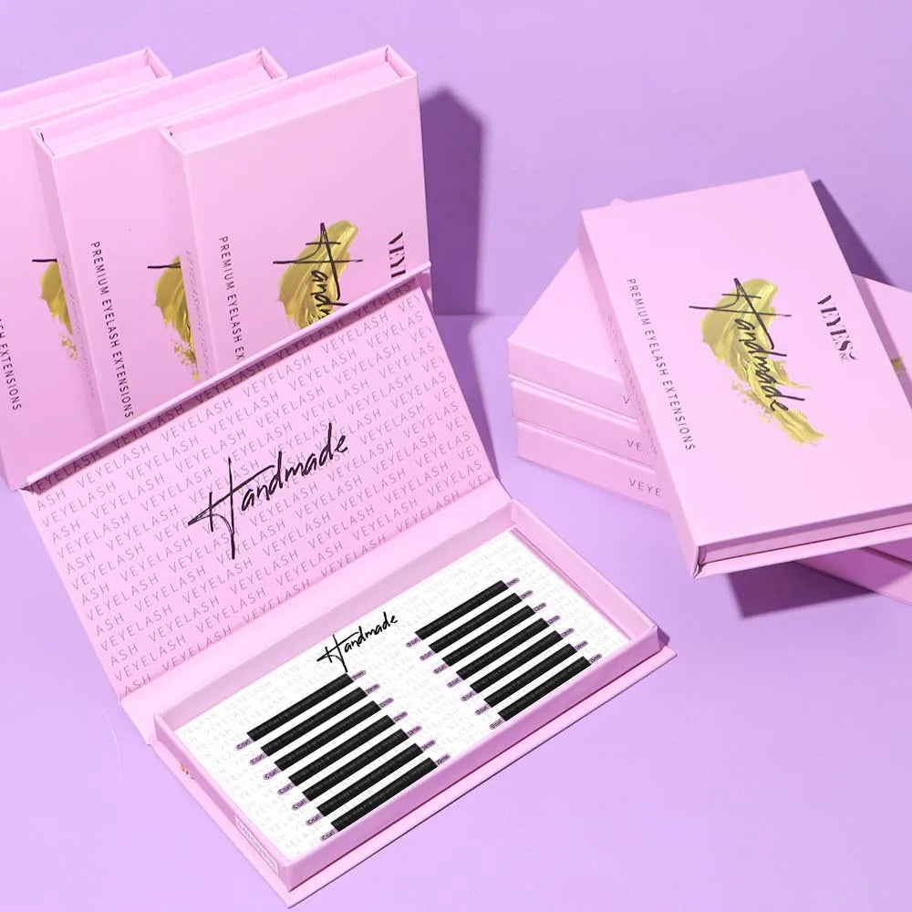 Veyes Black Mega Volume Soft and Very Light Synthetic Silk Lashes 0.03 0.05 0.07mm Volume Cashmere Lash Extension